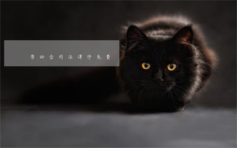 劳动合同法课件免费 劳动合同法课件免费
