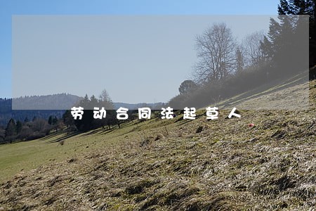 劳动合同法起草人 劳动合同法起草人