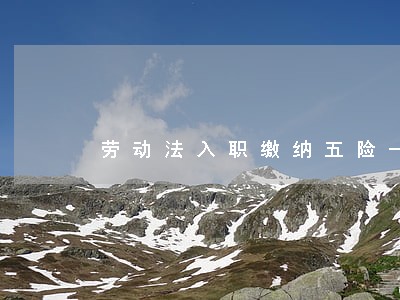 劳动法入职缴纳五险一金 劳动法入职缴纳五险一金