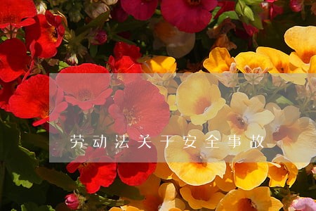 劳动法关于安全事故 劳动法关于安全事故