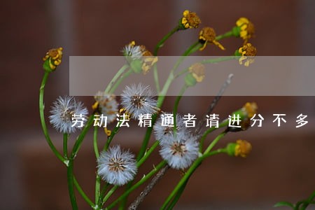 劳动法精通者请进分不多但很急 劳动法精通者请进分不多但很急