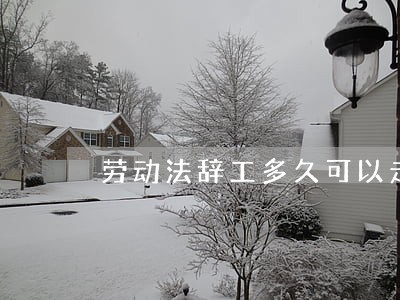 劳动法辞工多久可以走按规定 劳动法辞工多久可以走按规定