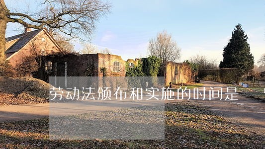 劳动法颁布和实施的时间是 劳动法颁布和实施的时间是