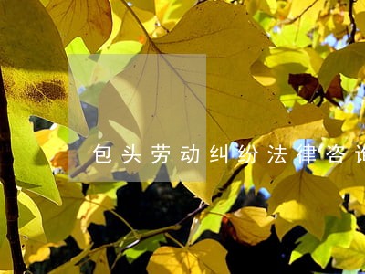 包头劳动纠纷法律咨询 包头劳动纠纷法律咨询