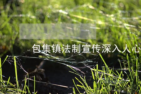 包集镇法制宣传深入人心 包集镇法制宣传深入人心