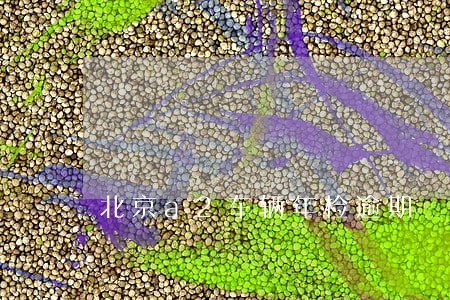 北京a2车辆年检逾期
