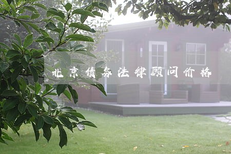 北京债务法律顾问价格