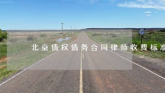 北京债权债务合同律师收费标准 北京债权债务合同律师收费标准