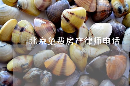 北京免费房产律师电话 北京免费房产律师电话