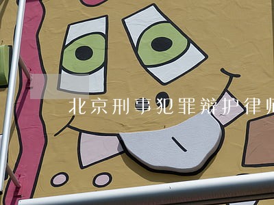 北京刑事犯罪辩护律师找哪个 北京刑事犯罪辩护律师找哪个