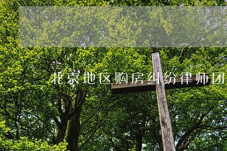北京地区购房纠纷律师团队 北京地区购房纠纷律师团队