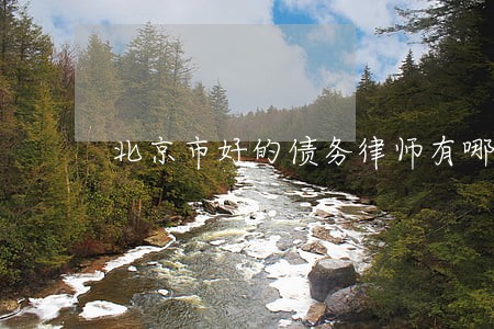 北京市好的债务律师有哪些 北京市好的债务律师有哪些