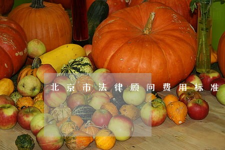 北京市法律顾问费用标准 北京市法律顾问费用标准