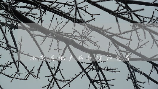 北京房地产拆迁律师免费 北京房地产拆迁律师免费