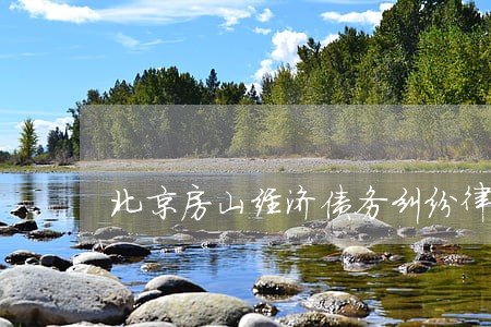 北京房山经济债务纠纷律师 北京房山经济债务纠纷律师