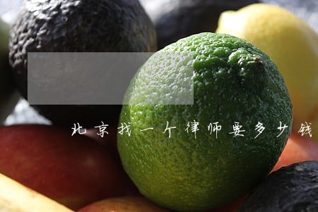 北京找一个律师要多少钱 北京找一个律师要多少钱