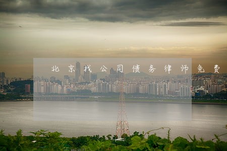 北京找公司债务律师免费法律咨询 北京找公司债务律师免费法律咨询