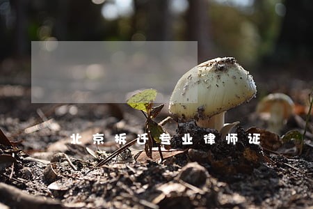 北京拆迁专业律师证 北京拆迁专业律师证