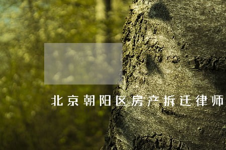 北京朝阳区房产拆迁律师咨询 北京朝阳区房产拆迁律师咨询
