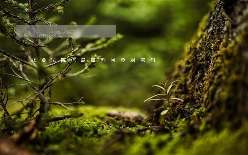 北京法院信息审判网登录密码 北京法院信息审判网登录密码