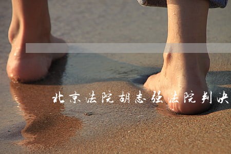 北京法院胡志强法院判决执行 北京法院胡志强法院判决执行