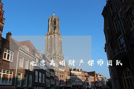 北京离婚财产律师团队 北京离婚财产律师团队