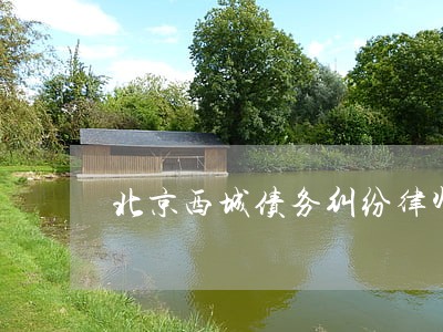 北京西城债务纠纷律师收费 北京西城债务纠纷律师收费