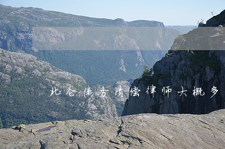北仑债务清偿律师大概多少钱 北仑债务清偿律师大概多少钱