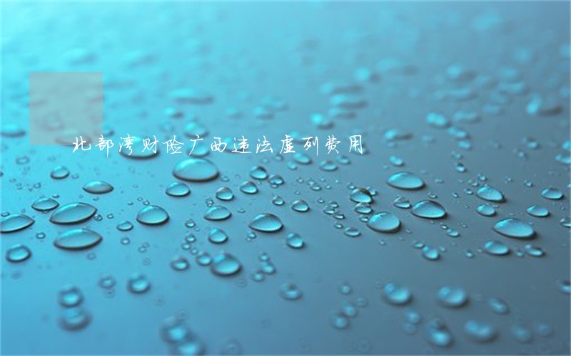 北部湾财险广西违法虚列费用 北部湾财险广西违法虚列费用