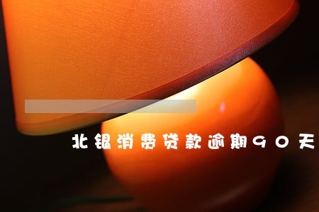 北银消费贷款逾期90天 北银消费贷款逾期90天