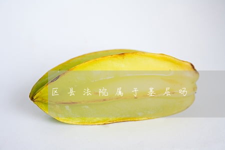 区县法院属于基层吗 区县法院属于基层吗