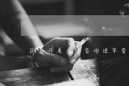 区局开展法律咨询进军营活动 区局开展法律咨询进军营活动