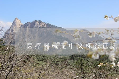 医疗器械无中文标签违法了什么 医疗器械无中文标签违法了什么