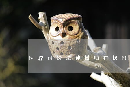 医疗纠纷法律援助有钱吗 医疗纠纷法律援助有钱吗
