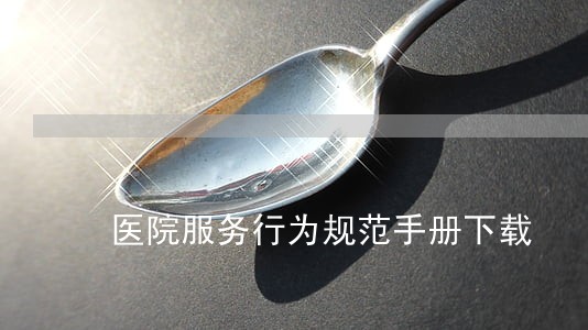 医院服务行为规范手册下载