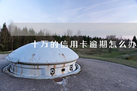 十万的信用卡逾期怎么办 十万的信用卡逾期怎么办