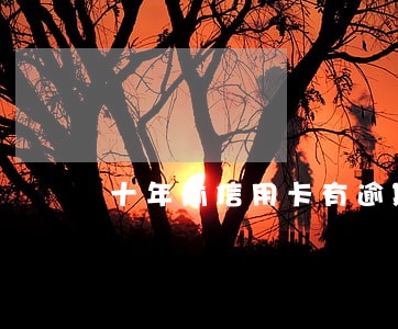 十年前信用卡有逾期已经还清 十年前信用卡有逾期已经还清