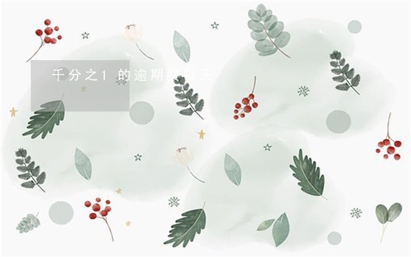 千分之1的逾期费每天 千分之1的逾期费每天