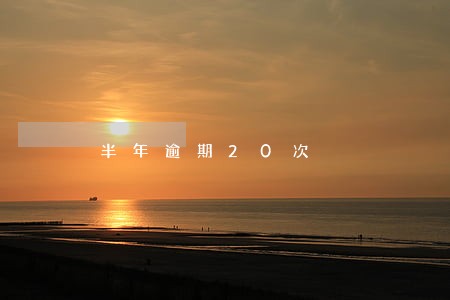 半年逾期20次 半年逾期20次