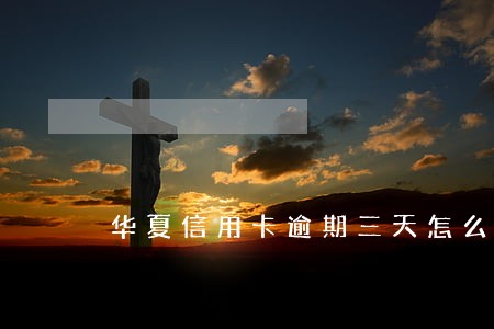 华夏信用卡逾期三天怎么办