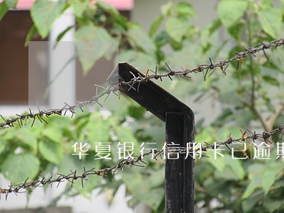 华夏银行信用卡已逾期 华夏银行信用卡已逾期