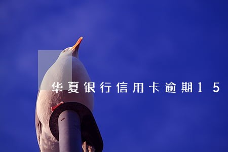 华夏银行信用卡逾期15天有事吗