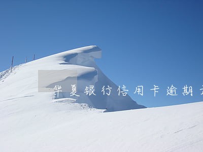 华夏银行信用卡逾期六个月
