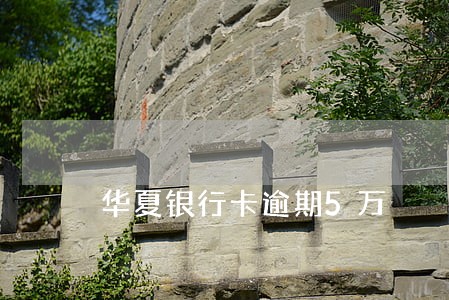 华夏银行卡逾期5万 华夏银行卡逾期5万