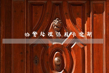 协警处理信用卡逾期 协警处理信用卡逾期