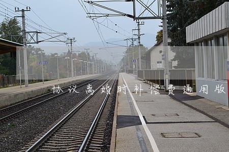 协议离婚时补偿费通用版 协议离婚时补偿费通用版