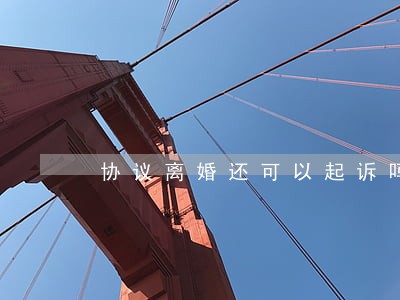 协议离婚还可以起诉吗 协议离婚还可以起诉吗