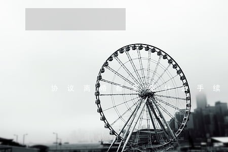 协议离婚都需要什么手续 协议离婚都需要什么手续