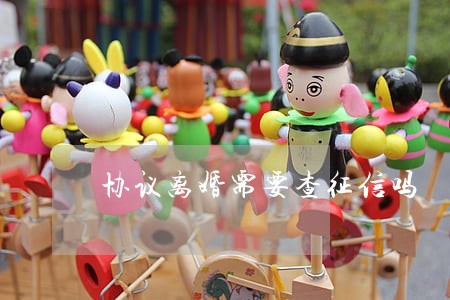 协议离婚需要查征信吗