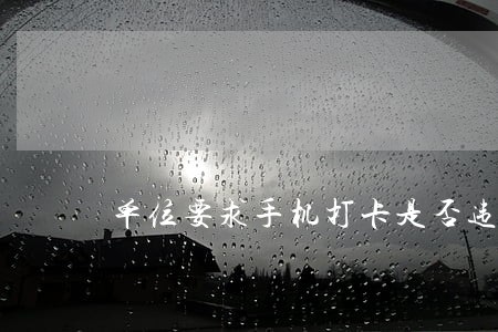 单位要求手机打卡是否违法